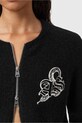 Odzież AllSaints kardigan z dodatkiem wełny JAQUELINE W042KD czarny