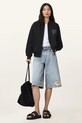 Pamučna dukserica AllSaints POSTER W034JD crna