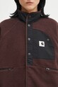 Carhartt WIP bluză W' Flynn Fleece Jacket maro I035460.3ANXX
