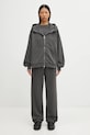 Carhartt WIP bluza bawełniana W' Hooded Benton Jacket I035525.87GD szary