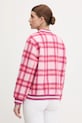 Odzież United Colors of Benetton kurtka bomber z dodatkiem wełny 20G9DN08S różowy