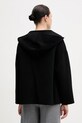 Odzież United Colors of Benetton płaszcz z dodatkiem wełny 28F7DN08M czarny