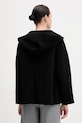 Odzież United Colors of Benetton płaszcz z dodatkiem wełny 28F7DN08M czarny