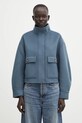 Maison Kitsuné wool jacket Double Face Cropped without navy PW02118WQ4067