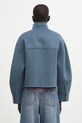 Clothing Maison Kitsuné wool jacket Double Face Cropped PW02118WQ4067 navy