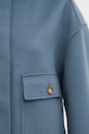 Maison Kitsuné wool jacket Double Face Cropped navy PW02118WQ4067
