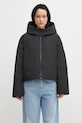 Maison Kitsuné kurtka puchowa Hooded Puffer pozostałe czarny PW02208WQ4063