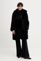 Dkny płaszcz bez kaptura czarny P5HJ7CLB