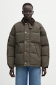 Sorel kurtka puchowa Sorel x Barbour OS Transport Wax Puffer bez kaptura zielony A100153733