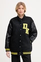 DKNY kurtka varsity damska czarny P5HJ7CLD
