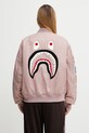 Odzież A Bathing Ape kurtka bomber Shark MA-1 001HJL802003L różowy