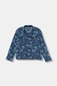 Guess kurtka jeansowa bez kaptura granatowy K5YL03.D4CA0.9BYA