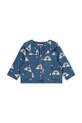 Παιδικό τζιν μπουφάν Konges Sløjd MAGOT DENIM SHIRT GOTS χωρίς κουκούλα σκούρο μπλε KS103883.9BYA