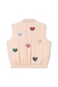 Dječji prsluk Konges Sløjd JUNO SEQUIN VEST KS104077.9BYA bež AW25