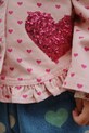 Παιδικό βαμβακερό μπουφάν Konges Sløjd NOLA SEQUIN SHIRT JACKET GOTS KS103948.9BYA
