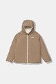 Dětská oboustranná bunda The North Face G REVERSIBLE PERRITO HOODED JACKET s podšívkou béžová NF0A88UEQLI1