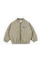 Konges Sløjd kurtka JUNO SEQUIN BOMBER JACKET KS103490.9BYA zielony AW25