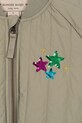 Konges Sløjd kurtka JUNO SEQUIN BOMBER JACKET KS103490.9BYA zielony