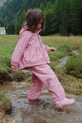 Konges Sløjd geacă RAINY PALME SET GIRL cu captuseala roz KS103531.9BYA