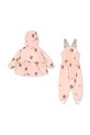 Konges Sløjd kurtka RAINY PALME SET GIRL KS103583.9BYA różowy AW25