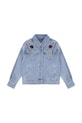 Детско дънково яке Levi's OVERSIZED WESTERN TRUCKER без качулка син 4EN567