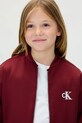 Dziewczynka Calvin Klein Jeans kurtka bomber dziecięca IG0IG03076.9BYA bordowy