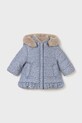 Detská obojstranná bunda Mayoral Newborn 2404.2P.Newborn.9BYA modrá AW25