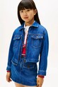 Tommy Hilfiger kurtka jeansowa dziecięca bez kaptura niebieski KG0KG09002.9BYA