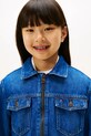 Dziewczynka Tommy Hilfiger kurtka jeansowa dziecięca KG0KG09002.9BYA niebieski