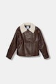 Pinko kurtka dziecięca bez kaptura brązowy KFGB005.C.PE016