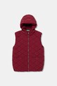 Дитяча безрукавка United Colors of Benetton з капюшоном бордо 2IGGCJ013.G.seasonal