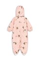 Otroški kombinezon Konges Sløjd RAIN SNOWSUIT KS104477.9BYA roza AW25