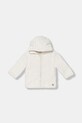 United Colors of Benetton bluza polarowa niemowlęca z kapturem biały 36BTA501T.W.Seasonal