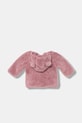 United Colors of Benetton bluza polarowa niemowlęca 36BTA501T.W.Seasonal różowy AW25