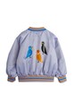 Băieți Mini Rodini geacă bomber pentru copii Birds 2561010145 violet