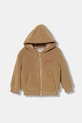 Детско яке Guess изкуствен косъм кафяв H5YJ02.W0330.9BYA