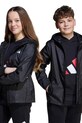 Дитяча куртка adidas з капюшоном чорний JL9046