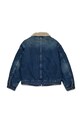 Diesel kurtka bawełniana dziecięca JOMOX-FUR JACKET J02506 niebieski AW25