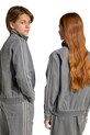 Detská rifľová bunda adidas Originals JV7801 sivá