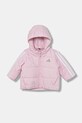adidas geaca copii cu captuseala roz JW2442