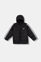Dětská bunda adidas s podšívkou černá JW2443