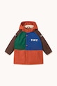 Tinycottons kurtka dziecięca COLOR BLOCK SNOW JACKET AW25.046 pomarańczowy AW25