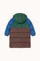 Chłopiec Tinycottons kurtka dziecięca COLOR BLOCK PADDED JACKET AW25.141 brązowy