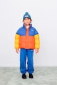 Tinycottons kurtka dziecięca COLOR BLOCK SHORT PADDED JACKET pomarańczowy AW25.142