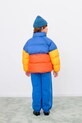 Tinycottons kurtka dziecięca COLOR BLOCK SHORT PADDED JACKET AW25.142 pomarańczowy