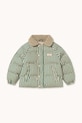 Tinycottons kurtka dziecięca GREEN STRIPES PADDED JACKET AW25.143 zielony AW25