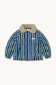 Tinycottons kurtka dziecięca RETRO STRIPES PADDED JACKET pozostałe niebieski AW25.144