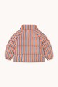 Tinycottons kurtka dziecięca STRIPES SHORT PADDED JACKET AW25.146 pomarańczowy AW25