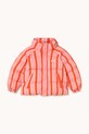 Tinycottons kurtka dziecięca RETRO STRIPES SHORT PADDED JACKET AW25.147 różowy AW25