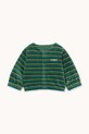 Μπουφάν μωρού Tinycottons DUO STRIPES BABY JACKET άλλο τιρκουάζ AW25.253